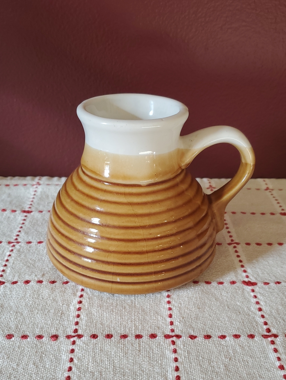 Vintage No Spill No Slip Ceramic Mug